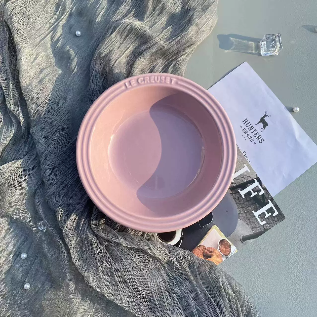 Керамическая посуда Le Creuset Cool Ceramics 15см сетевая тарелка-поднос глубокая круглая, подарочная коробка, вариации цвета