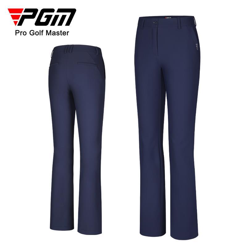 Quần Golf Nữ PGM Dài Tôn Dáng Co Giãn Thu Đông — KUZ134 màu trắng, KUZ134-Kaki, KUZ134-Đen, KUZ134-màu xanh hải quân