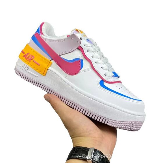 Putian Shoes Air Force One Macaron Board Shoes Company Grade Pure Original Low-top Men's and Women's Shoes Lovers Shoes Sports Casual Shoes