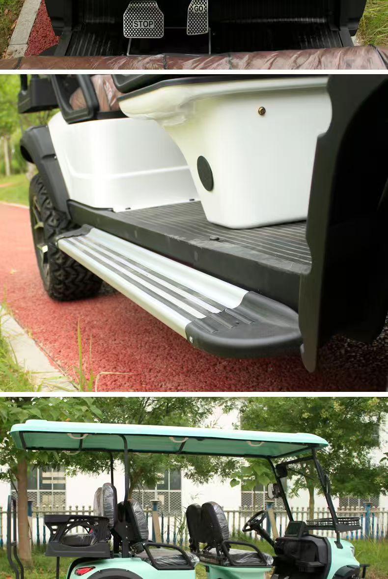New Electric Golf Cart for Tourist Areas, Residential Communities, and Parks, 2-8 Seat Mobility Vehicle