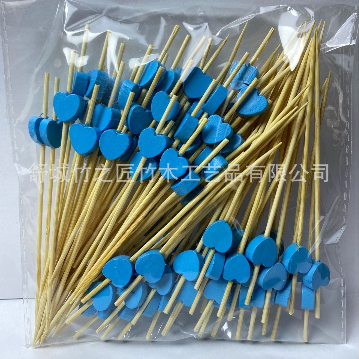 Palillos de Bambú con Corazón Desechables para Cócteles y Postres image 12