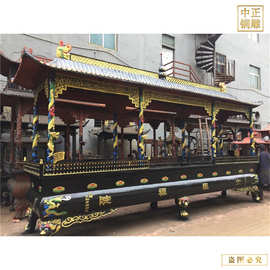 寺庙铜雕香炉雕塑 平口铸铁香炉 青铜器铸造香炉 铸铜香炉图片