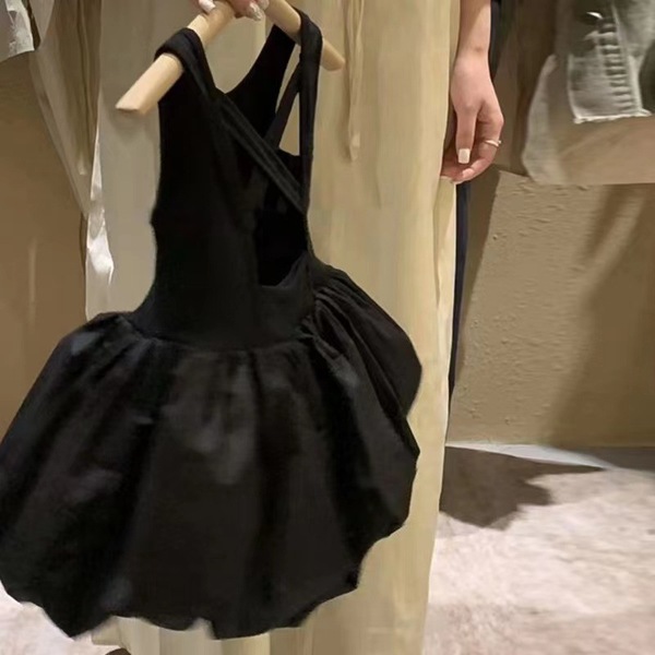 Black dress with sleeves sleevless