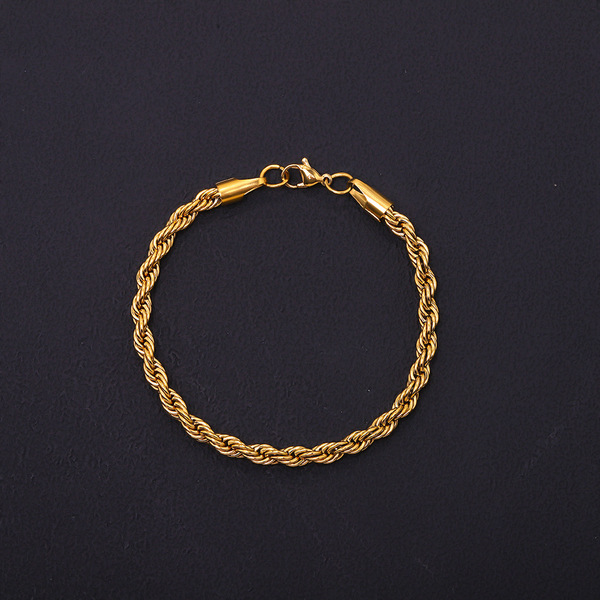 bracelet stainless steel with pigtail