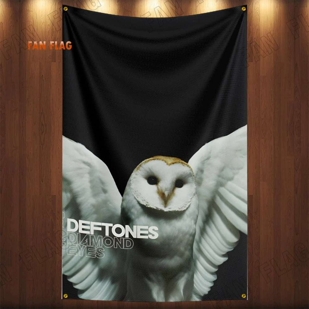Флаг из полиэстера 3x5ft с дизайном Deftones Alternative Metal, декоративная баннер-атрибут