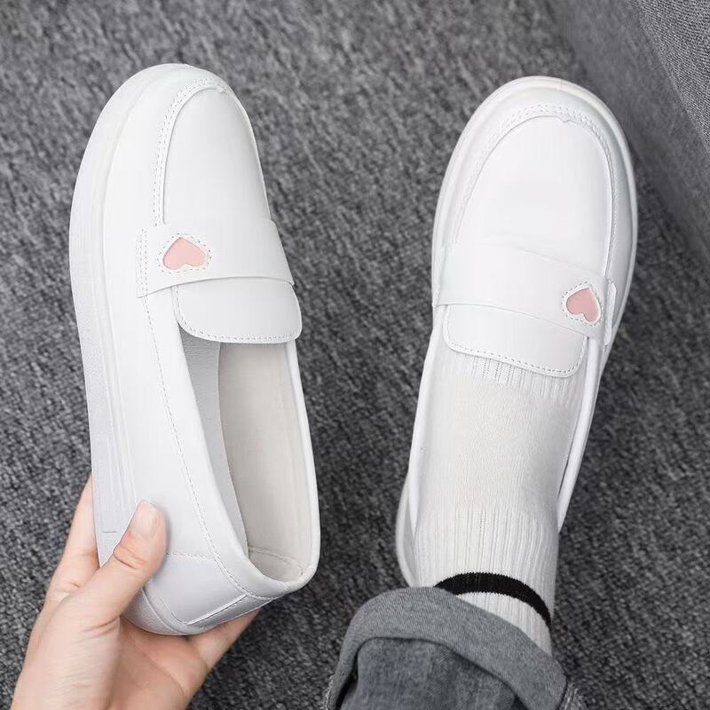 White Nurse Shoes for Women, Soft-Soled, Flats-Soled, Breathable, Non-Tiring, Comfortable, Deodorant, White Shoes, Special Work Shoes for Medical Care, Non-Slip