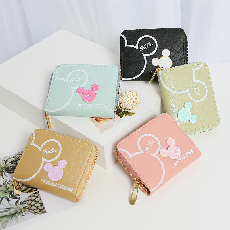 2023 nueva versión coreana multifuncional de dibujos animados larga corta billetera de mujer bolso de moda para teléfonos móviles bolso de mano mujer