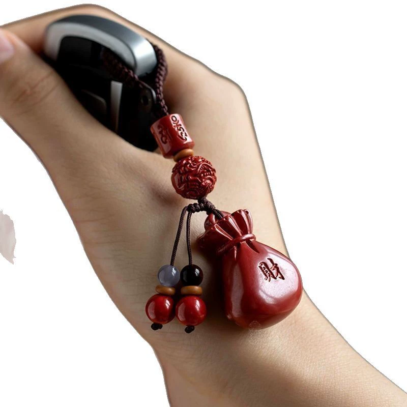 Creative keychain for men and women, cinnabar, new collection, creative gift, Birthday gift