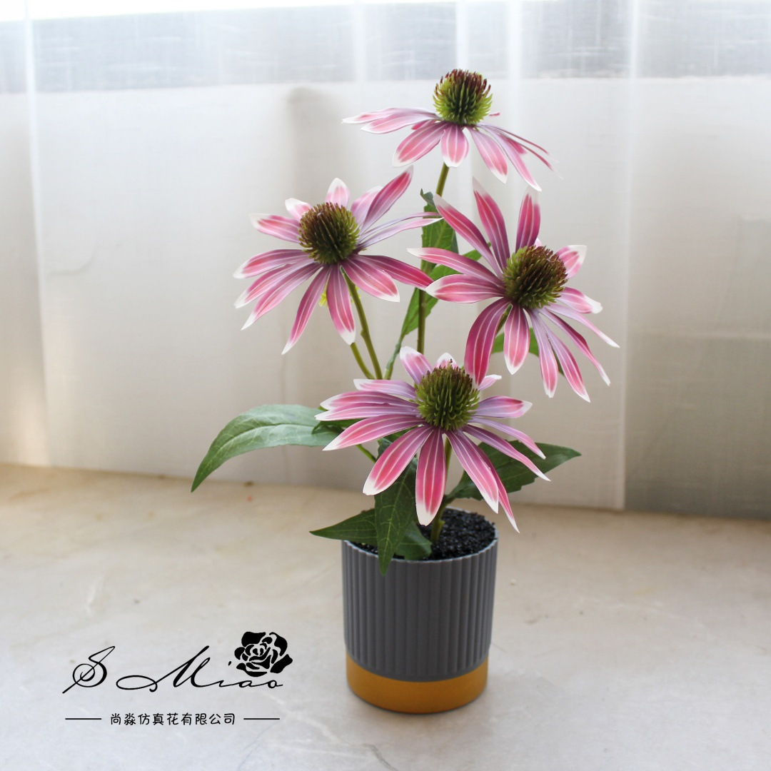 Simulación de flores sensación de pinza bonsai decoración creativa fábrica directa de plantas verdes artificiales flores falsas imitación de maceta