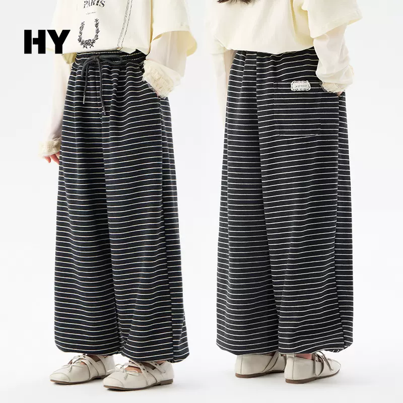 童装儿童裤子2026新款洋气男女童条纹运动卫裤中大童休闲长裤春季