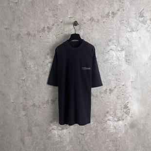 Correct Version High-Quality B Brand 25Ss New Classic Cola Flower Logo Reverse Embroidery Washed Distressed Short Sleeve 2