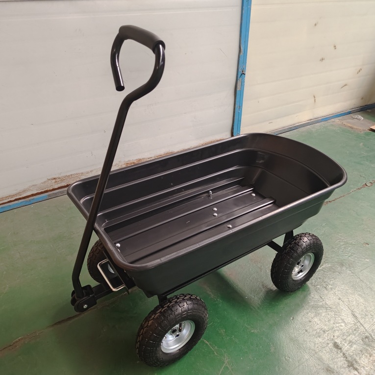 メーカー卸売ガーデニング牽引カートトラクターガーデンツールカートガーデンゴミダンプカートダンプトラック