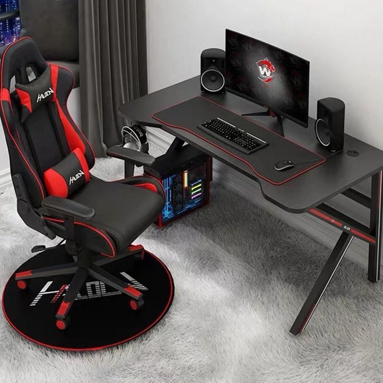 Computer Desk and Chair Set, a Set of E-Sports Desks and Chairs, Anchor Desktop Computer Desk, Home Desk, Writing Desk and Chair, Game Table