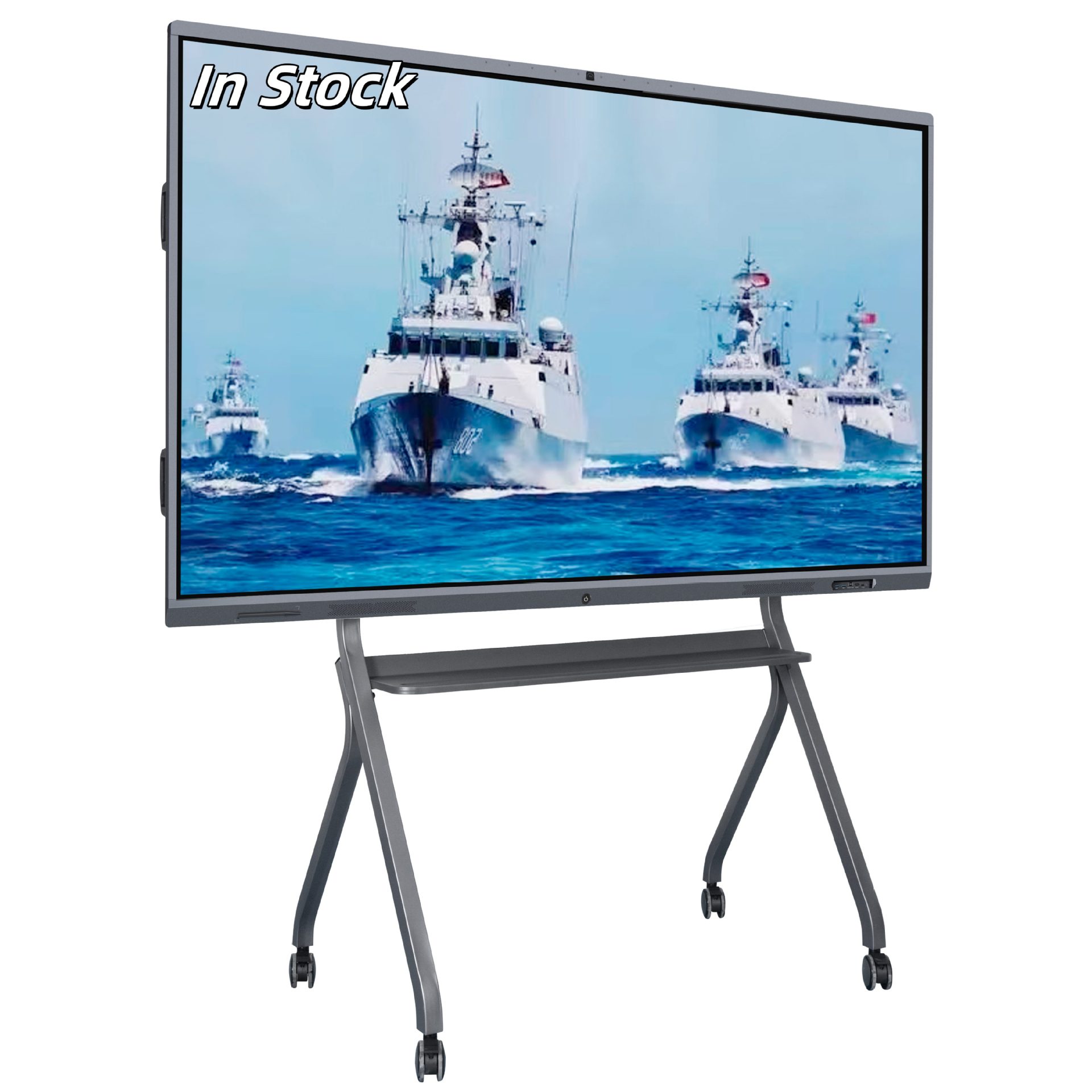 75寸智能板交互式显示多点触摸数字白板便携式教室讲座捕捉