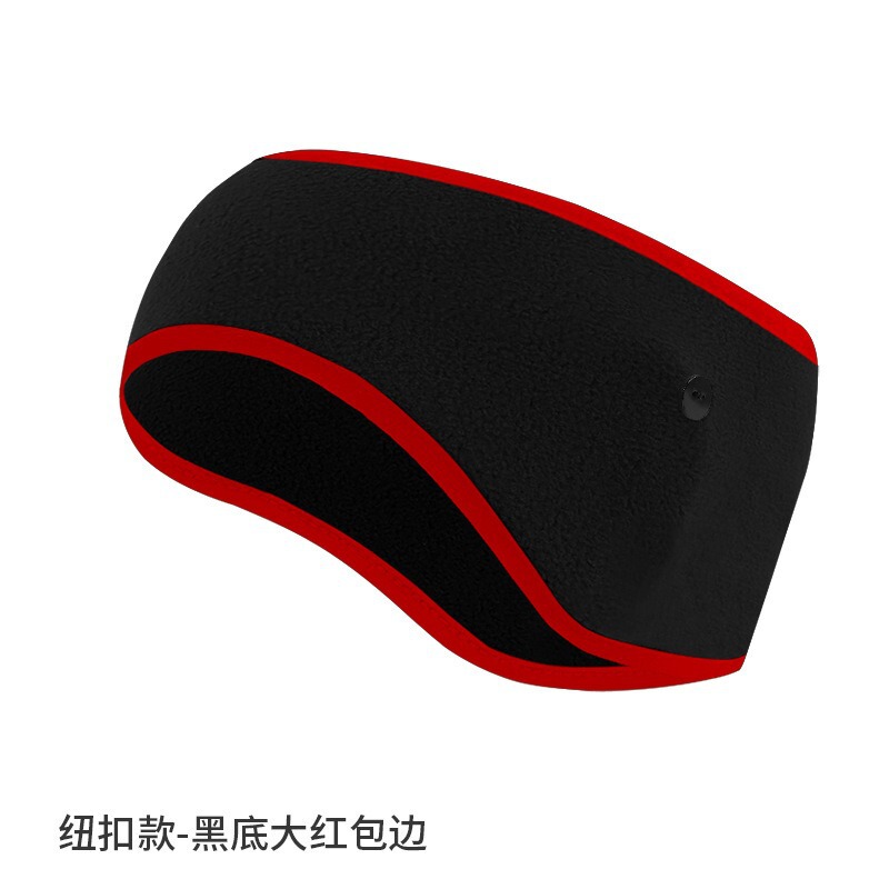 亚马逊防寒发带纯色抓绒防风额头保暖头带加绒加厚跑步运动护耳带|undefined