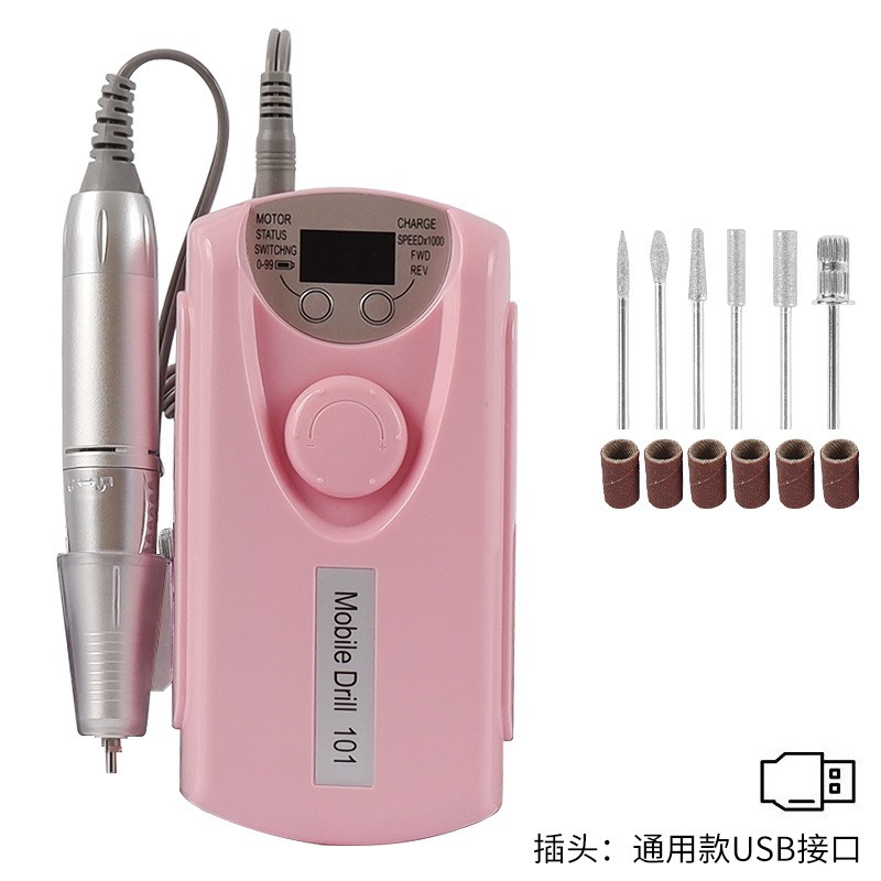 Amoladora de uñas portátil Desmontador profesional de uñas 30000 rpm amoladora de uñas eléctrica pulido 101 amoladora de uñas