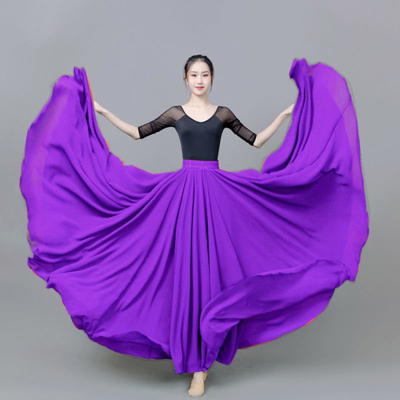 ◐Dark purple 720 degree double layer swing❃