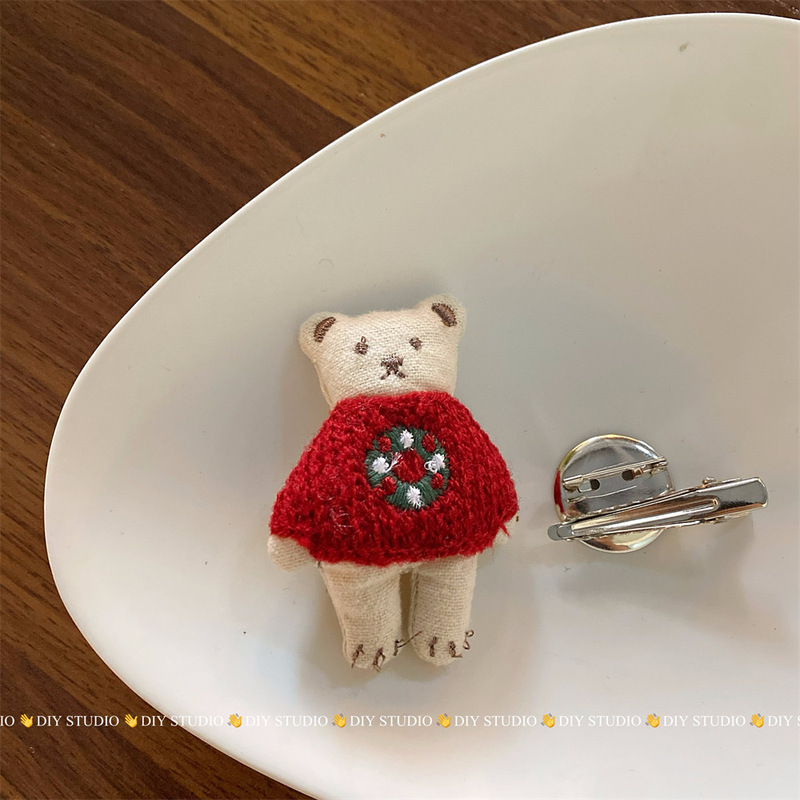 クリスマス装飾クリスマスツリーベアリボン衣類アクセサリー卸売 diy ジュエリーバッグアクセサリー女性|undefined