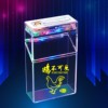 Transparent atmosphere light charging lighter all -in -one cigarette box 20 whole packages charging cigarette box flipping pressure and moisture -proof creativity