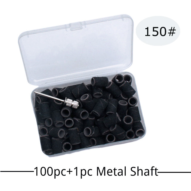 Color manicura molienda cabeza púrpura anillo de arena manicura anillo de arena máquina de pulir dedicado 100 unids/caja