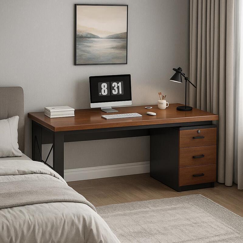 Computer Desk Desktop Home Office Desk with Drawer Simple Workbench Bedroom Student Learning Writing Desk