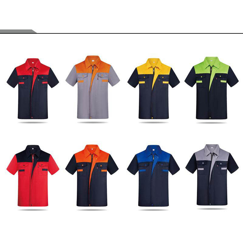 Ropa de trabajo de manga corta de verano traje de hombre herramientas respirantes resistentes al desgaste ropa de reparación de automóviles ropa de taller ropa de trabajo personalizada ropa de protección laboral image 6