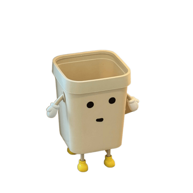 かわいいゴミ箱家庭用四角い大容量の開口式紙かご客間トイレキッチン|undefined