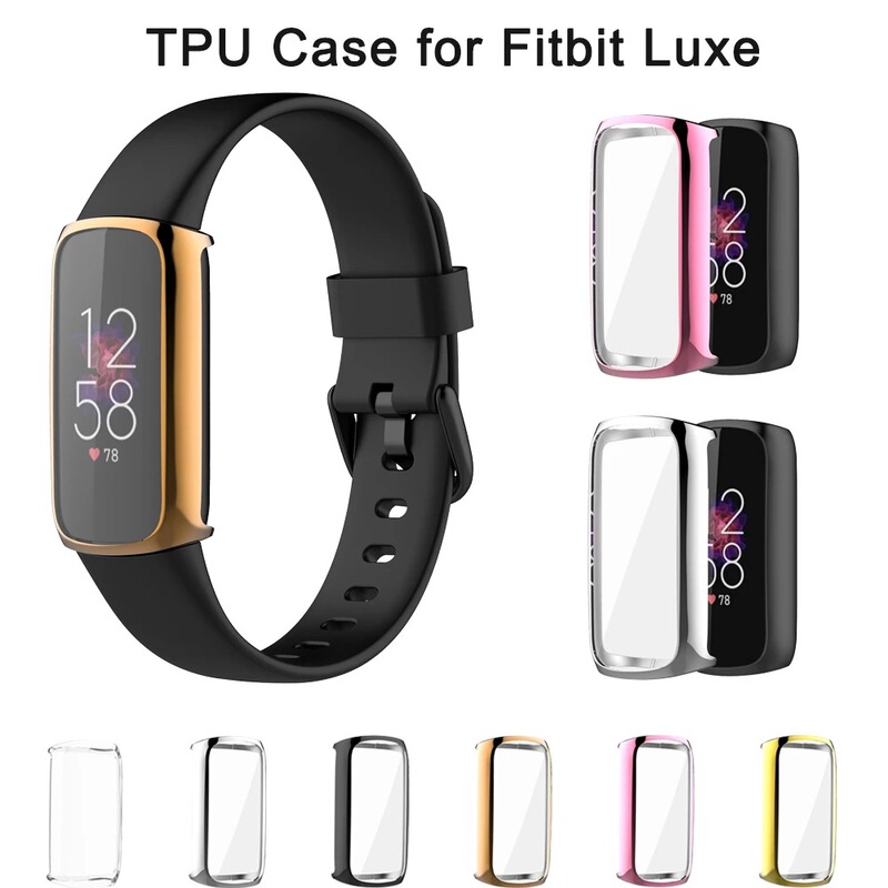 Suitable for Fitbit Luxe Smart Watch Case Luxe Full Cover Electroplated Tpu Protective Case Cover