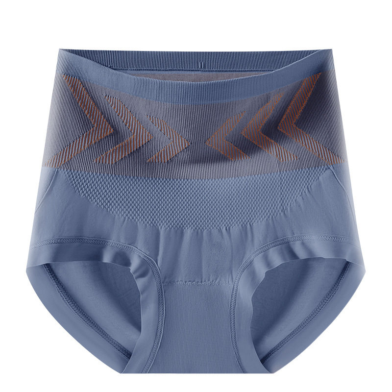 Línea de cintura de oro negro, cintura alta, abdomen, calzoncillos de cadera, barriga pequeña, entrepierna antibacteriana 10A, transpirable, plástico ligero, calzoncillos para mujer