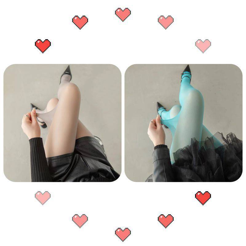 2 pack [grey + green] stockings