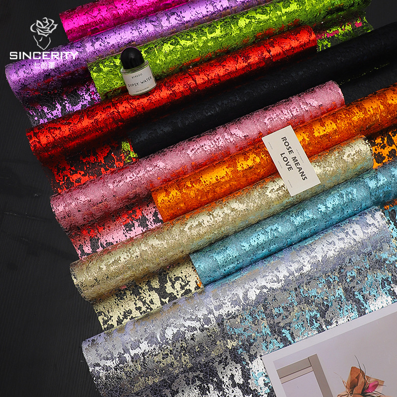 Siete colores cordier sequin hilo hilo de malla flor flor buquete envoltura hilo de flores material de embalaje de flores hechas a mano