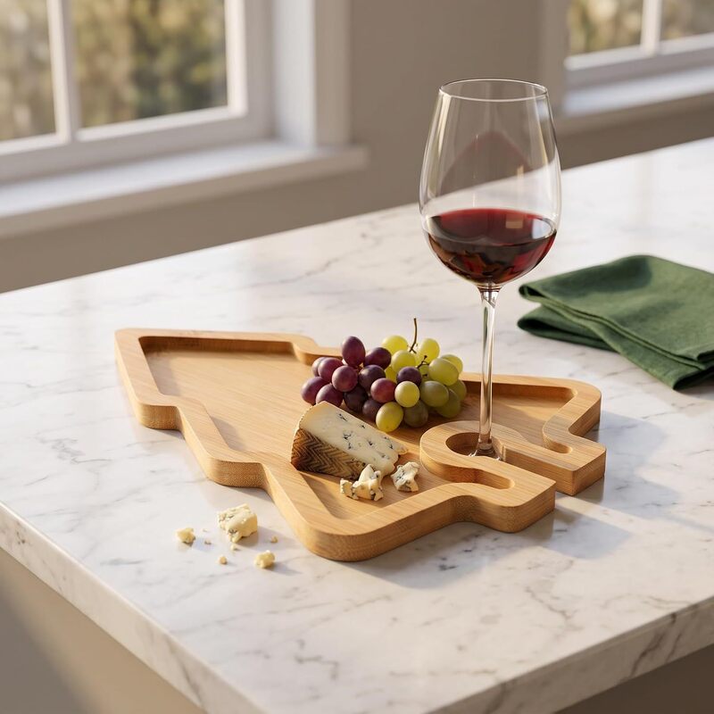 Cross-Border Wooden Goblet Tray in the Shape of a Christmas Tree, Snack Platter, Cup Holder, Party Tray Cross-Border Wooden Goblet Tray in the Shape of a Christmas Tree, Snack Platter, Cup Holder, Party Tray