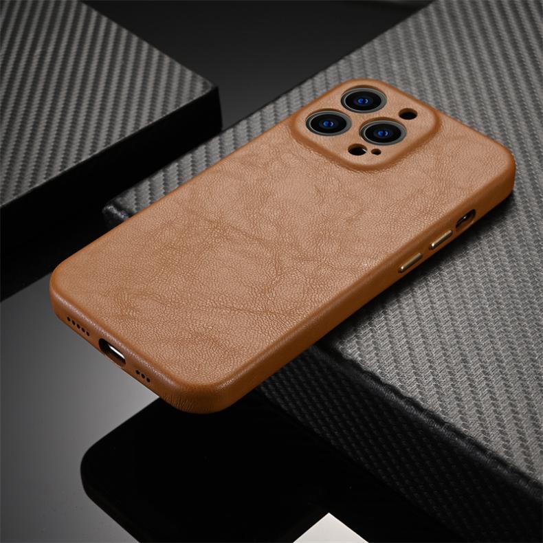 Lamb Skin Pattern Suitable for Apple 14promax Phone Case Business Men's iPhone 13 Anti drop 12 Internet celebrity_voghion.com
