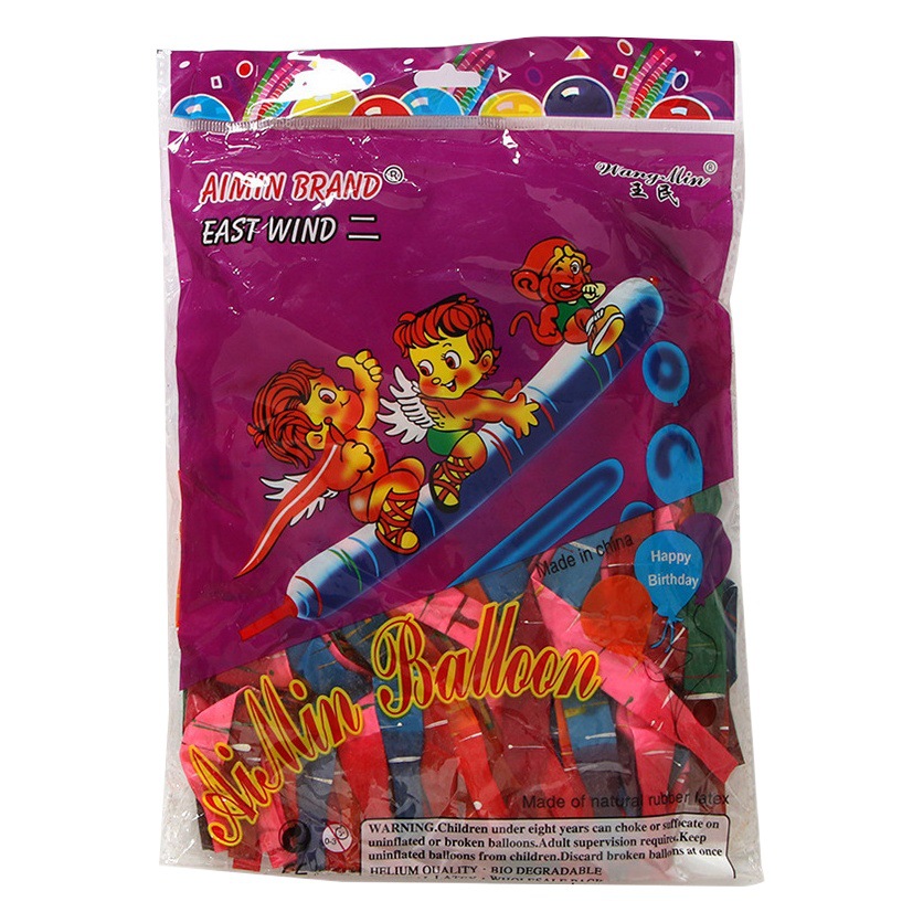 Arreglo de globos largos con forma de cohete de dibujos animados para decoración de fiestas de cumpleaños infantiles, globos de látex multicolor con forma de cohete, venta al por mayor