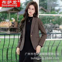 2025新款布萨龙busalong女长袖职业小西服正装女单外套工作服9227