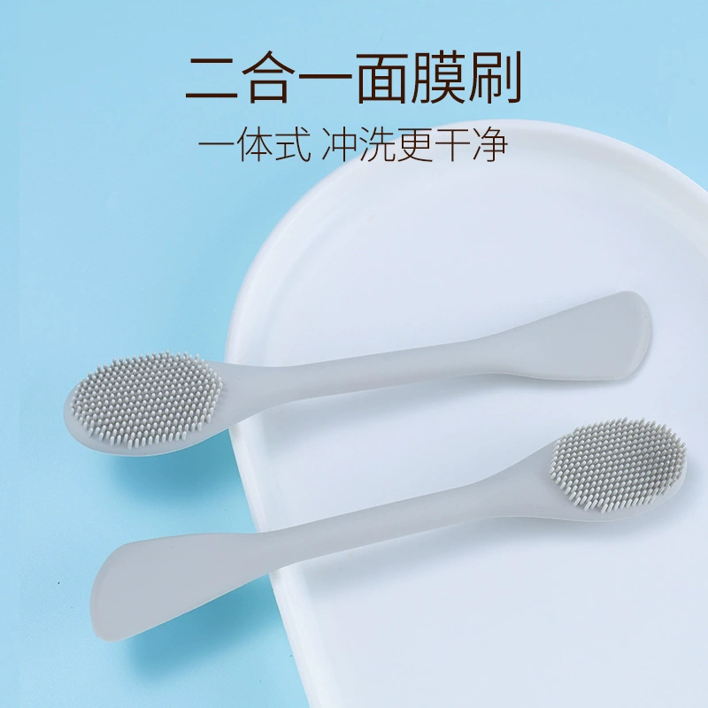 Двухголовая силиконовая маска для лица щетка для отшелушивания очищающие поры Чистая маска грязная пленка для покрытия маски для лица Инструмент для макияжа