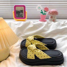 厚底高级感拖鞋女夏季外穿2025新款配裙子凉鞋仙女风时尚一字凉拖
