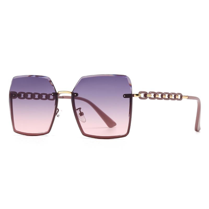 Cross-Border Export New Modern Retro Square Frame Rope Decorative Sunglasses Ins Style Street Style Big-Name Sunglasses 2515_voghion.com
