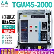 天正电气 TGW45-2000/3P 2000A智能型万能式框架断路器1250A1600A