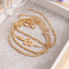 Ankle bracelet, set, trend jewelry, accessory, European style, punk style, suitable for import