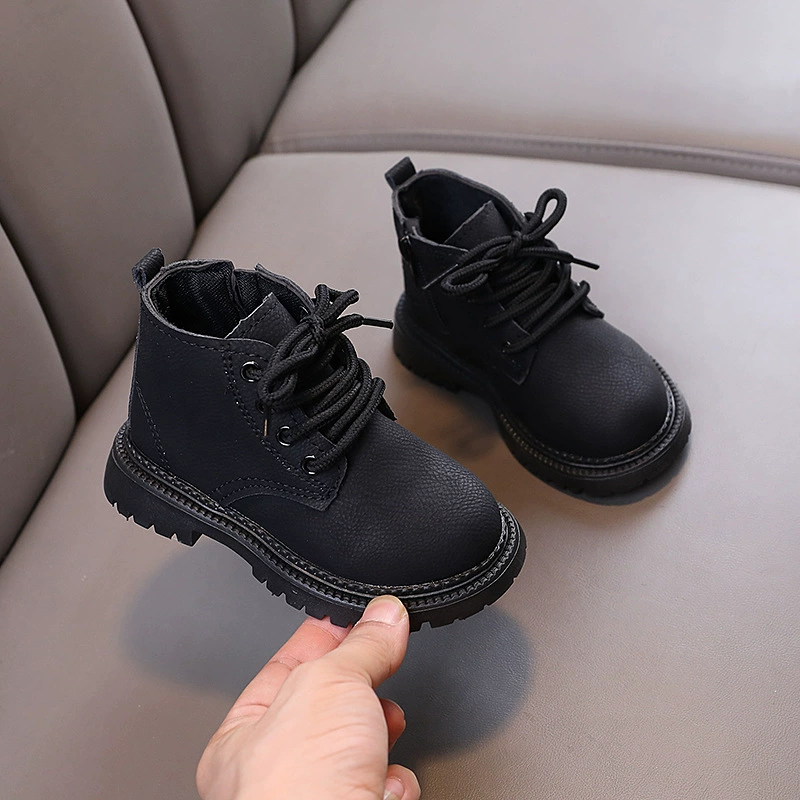 Martens, children's fashionable low boots English style for boys, autumn, 1-6 years, British style, soft sole