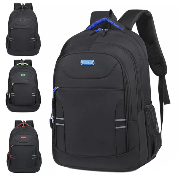 Summer business backpack, fashionable Oxford cloth school bag, large-capacity travel backpack, lightweight business trip and commuting computer bag