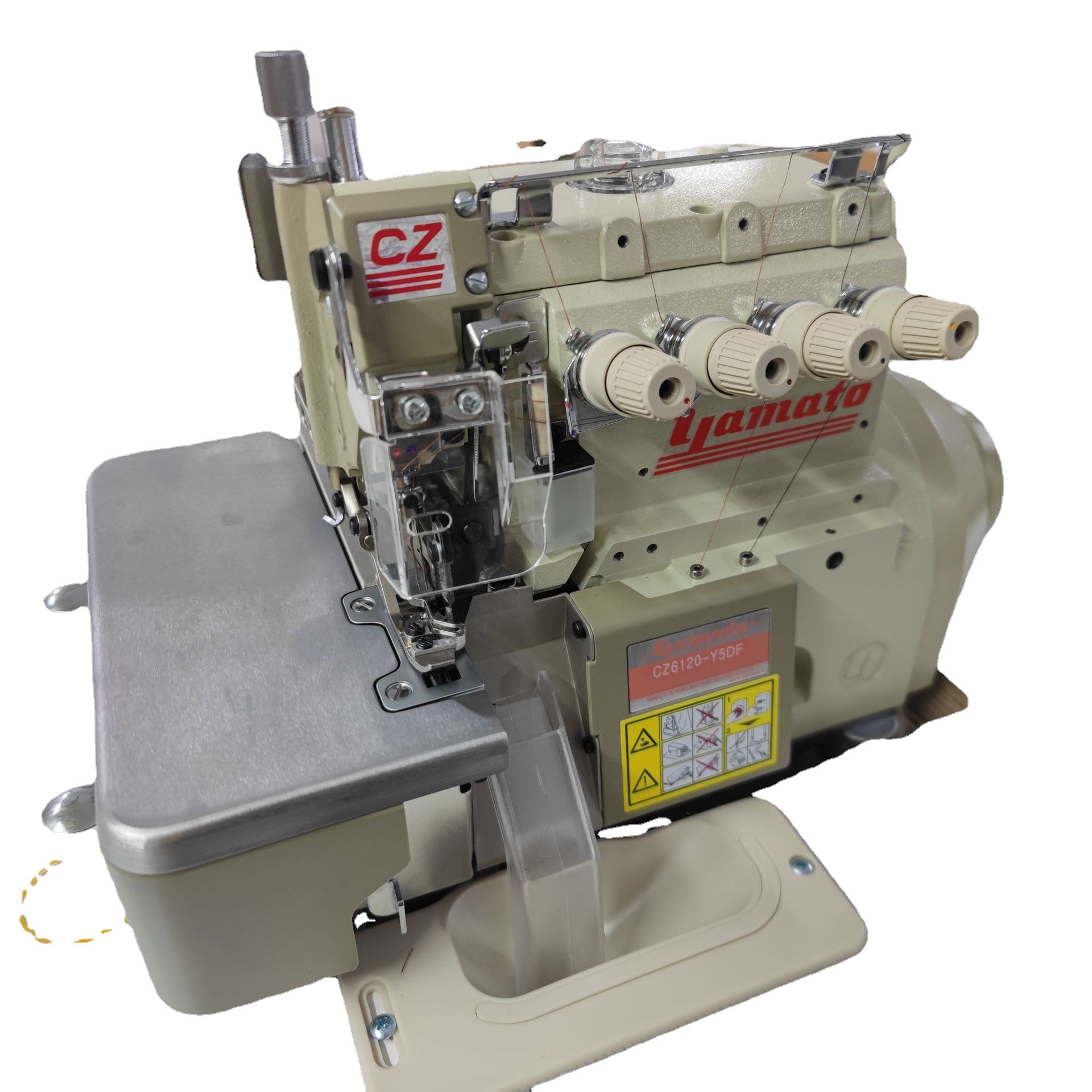 Venta al por mayor nuevo japonés Yamato Daiwa AZ-6120 de accionamiento directo de cuatro hilos máquina de coser material medio Delgado máquina eléctrica overlock