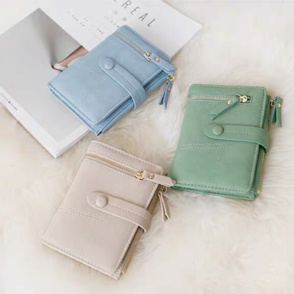 Pear Flower Doll Women Wallet 2024 New Korean Coin Purse Folding Multi-functional High-end Sense Zipper Bag Wholesale