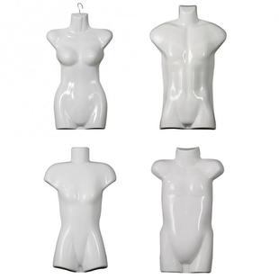 Model Stand model props female half-body children's clothing plastic male model piece clothes display stand wall hanging board dummy