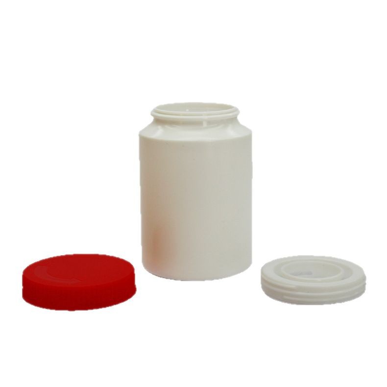 Ajs200ml botellas de plástico con tapa de tornillo de hombro inclinado botellas de medicina botellas de salud botellas de plástico con anillo de deslizamiento de hombro inclinado blanco image 6