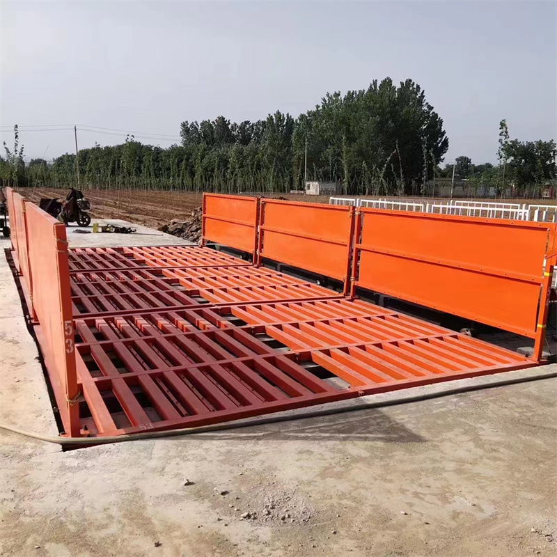 Mine シンプルエンジニアリング建設現場洗車台入口フラッシングプラットフォームフラット大型車両ホイール洗浄機|undefined