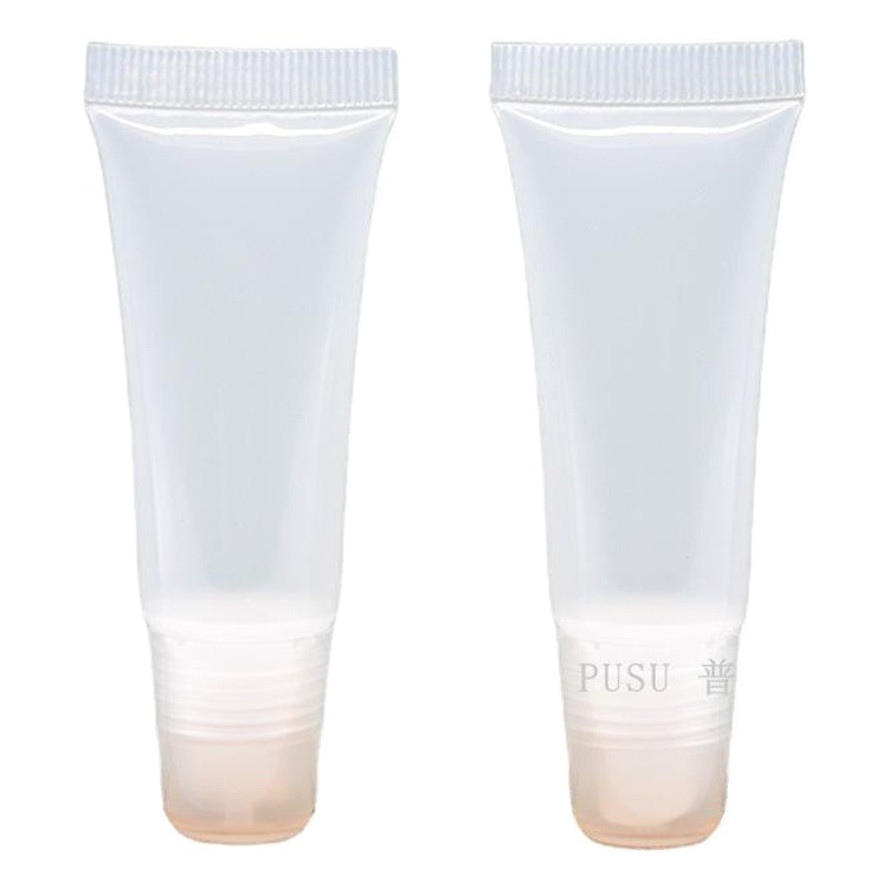 En stock 5 8 10 15 20ml bálsamo labial tubo boca oblicua transparente labio brillo manguera labio esmalte de labios hidratante manguera cosmética