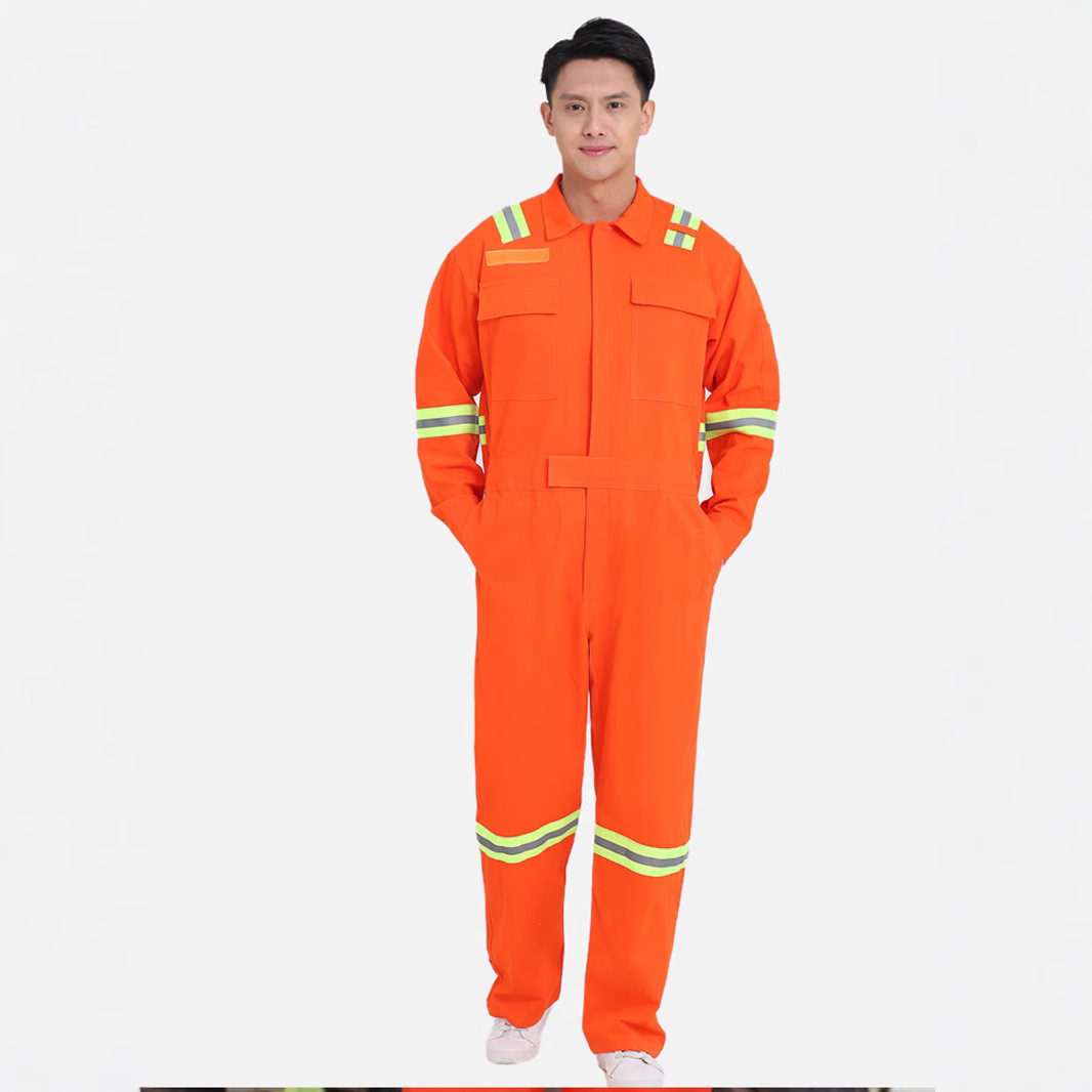 (2개) 4계절 원피스 작업복 남녀 공용 코튼 노동 보호복 자동차 수리 전력망 석탄 광산 주유소 안전 작업복