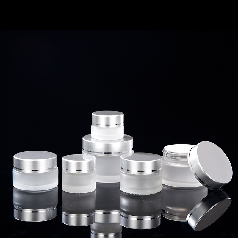 glass cream jar